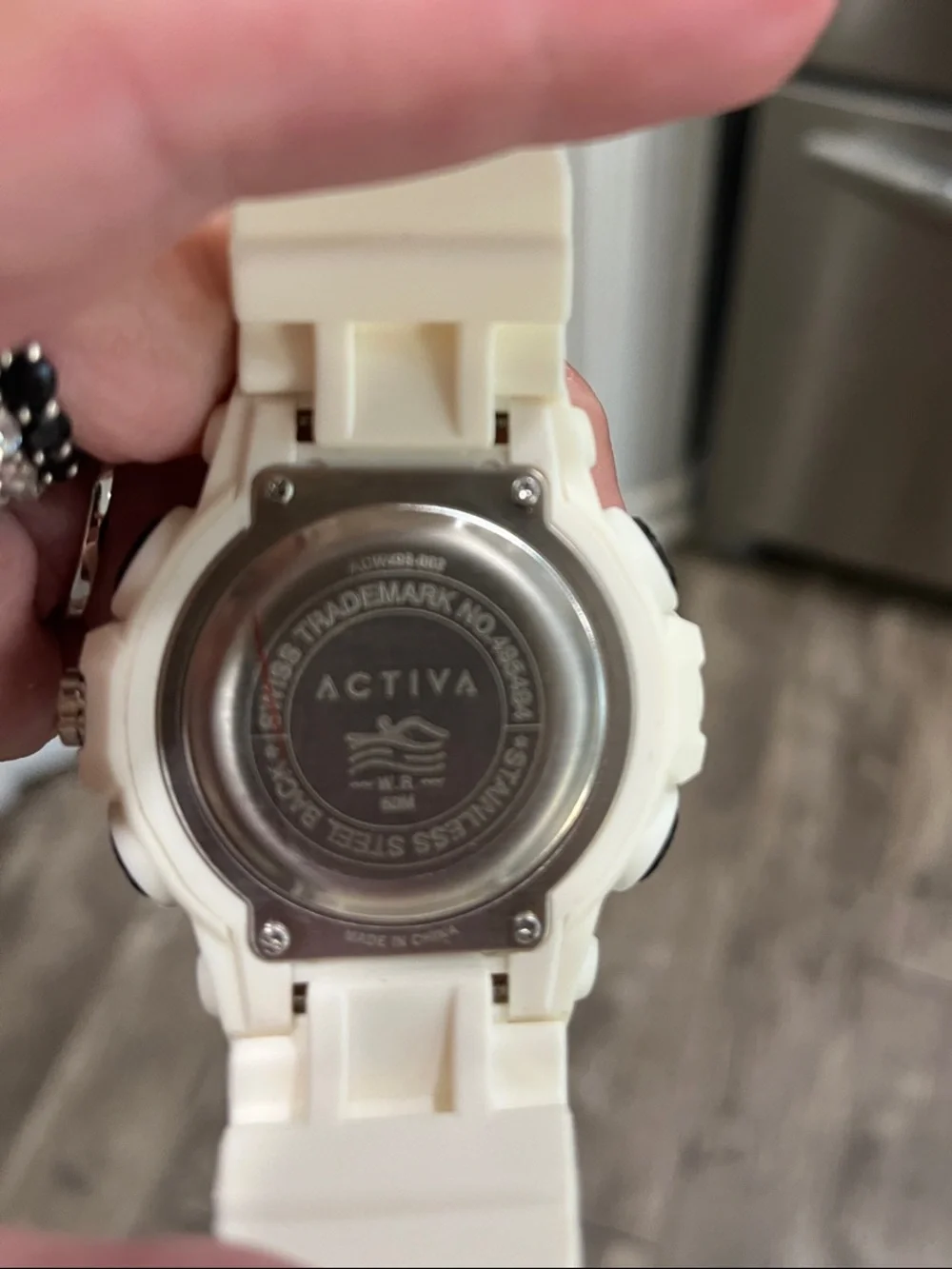 Ativa Cream Dual-Display Sport Watch